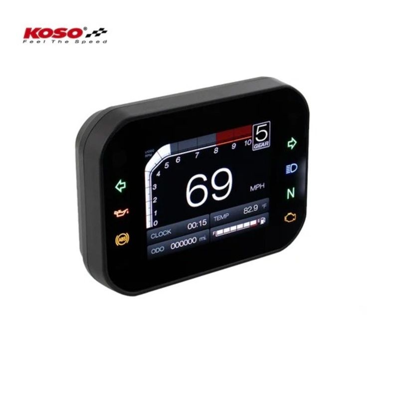 KOSO RX-3S TFT-Multifunction Meter 15.000 RPM - motoscamaralweb.com
