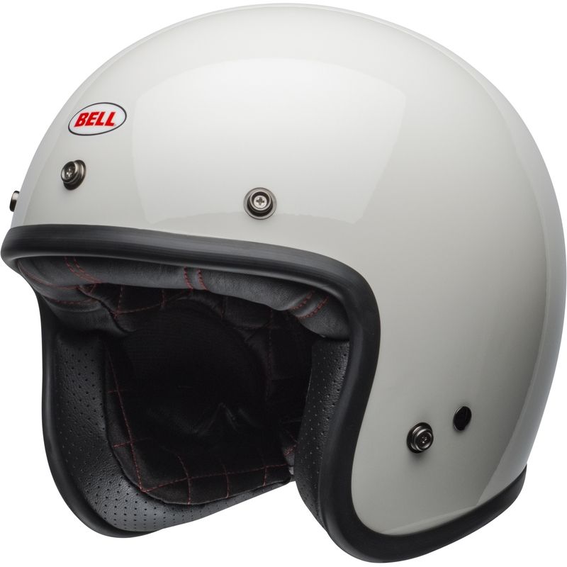 Casco BELL Custom 500 - Gloss Vintage White - motoscamaralweb.com