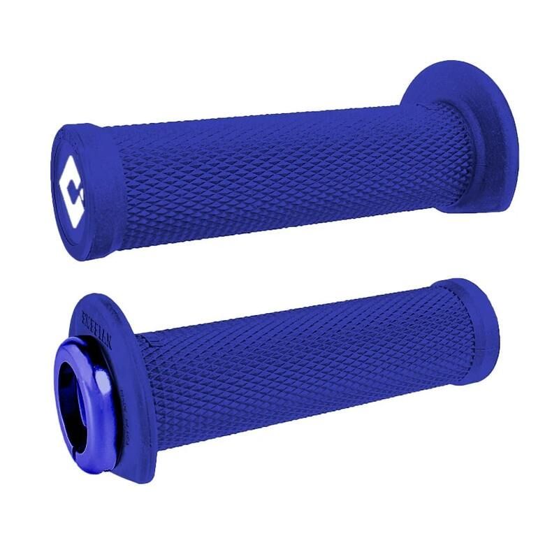 Puños ODI Ruffian 2.1 Lock-On 125mm Quad / Moto de agua - Azul / Azul - motoscamaralweb.com