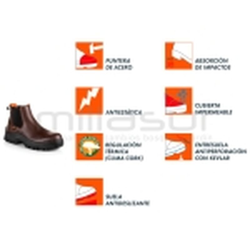 BOTA PIEL DENVER PROTECCION T45 - motoscamaralweb.com
