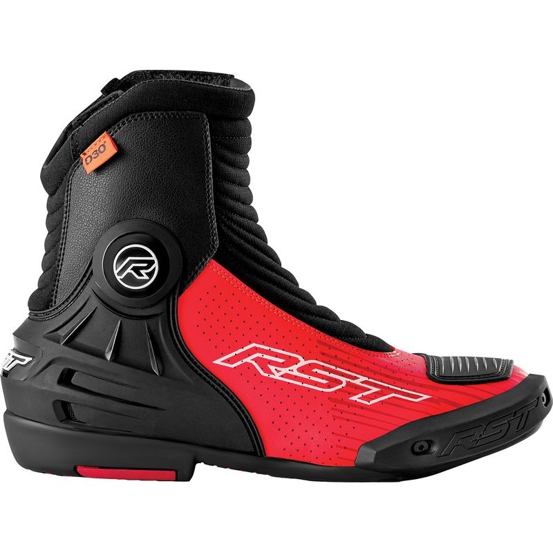 Botas RST TracTech Evo D3O Short - Negro/Rojo Fluo - motoscamaralweb.com