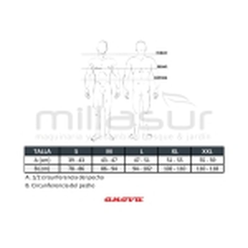 CHAQUETA ANTICORTE BASE PRO CLASS1 TALLA XL (PROTECCION en brazos y pecho) - motoscamaralweb.com