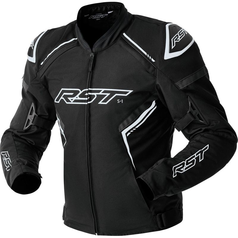 RST S1 D3O Textile Jacket - Black/White - motoscamaralweb.com