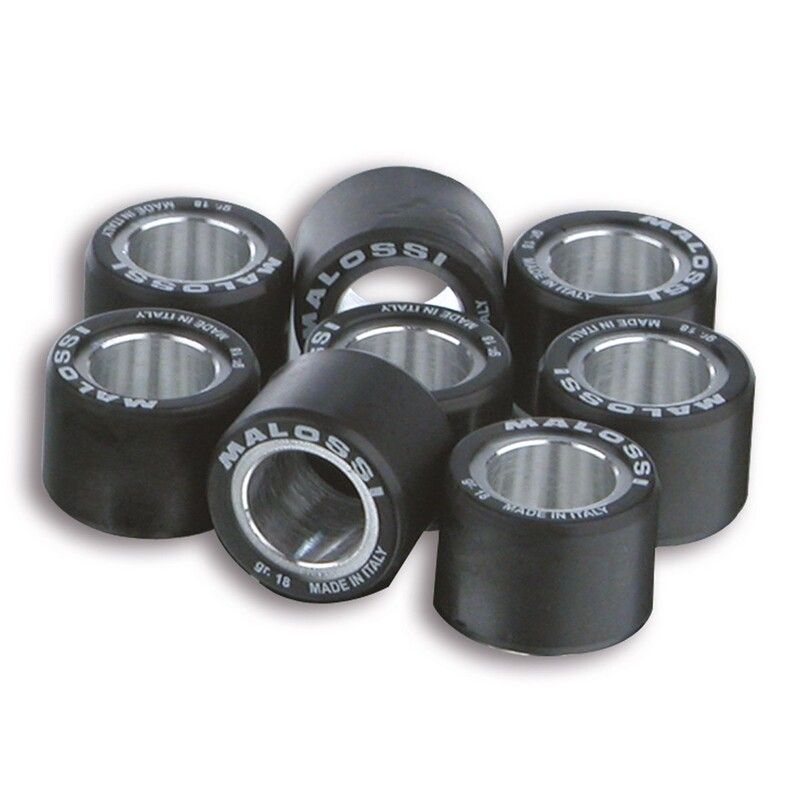 Rodillos de variador MALOSSI 28.2x19.9mm 18gr - 8 piezas - motoscamaralweb.com