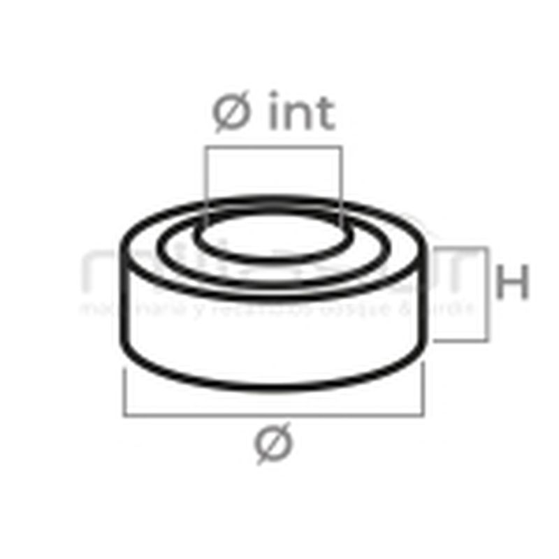 RODAMIENTO 6003-2RS ( 17 x 35 x 10 mm. ) - motoscamaralweb.com