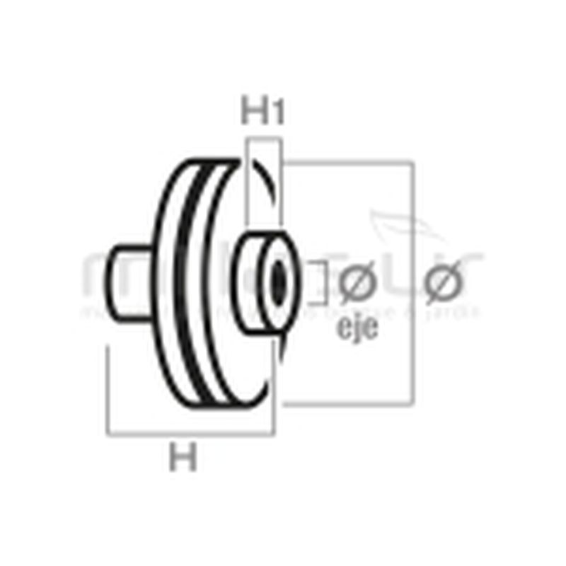 POLEA ARRANQUE Ø72.5 ADAPTABLE A HUSQVARNA 281. 288. ... - motoscamaralweb.com