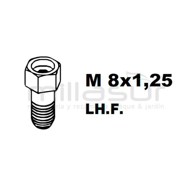 ADAPTADOR PT130 8x1.25 Izq/Hembra - motoscamaralweb.com
