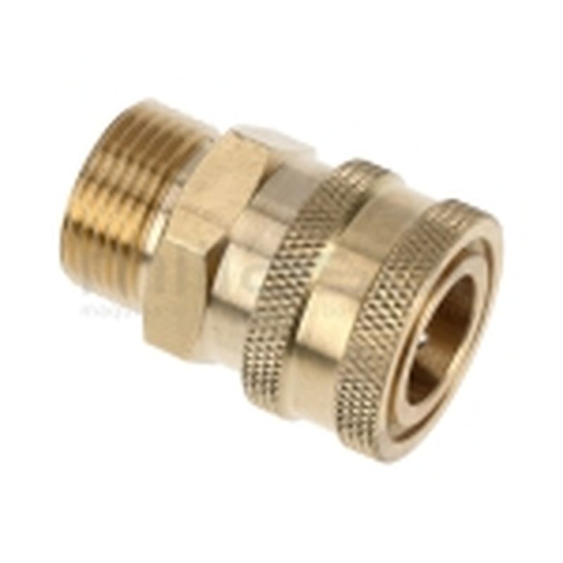 CONECTOR MANGUERA HIDROLIMPIADORA 3/8 HEMBRA RAPIDO - 22MM MACHO - motoscamaralweb.com
