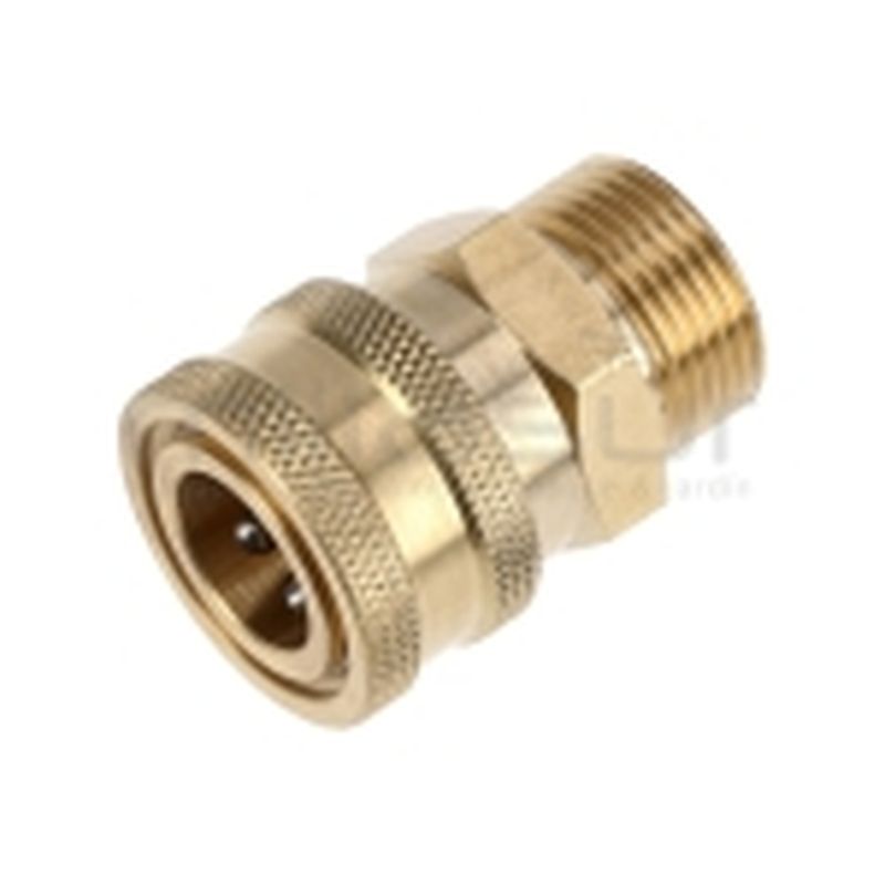 CONECTOR MANGUERA HIDROLIMPIADORA 3/8 HEMBRA RAPIDO - 22MM MACHO - motoscamaralweb.com