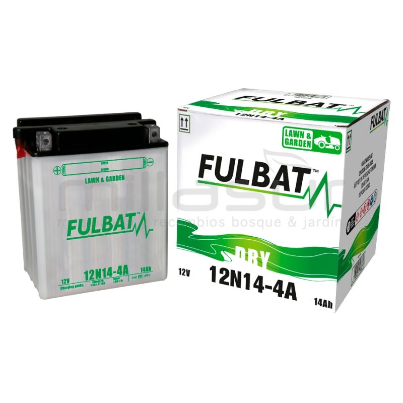 BATERIA ACIDO 12N14-4A 14AH ( 134 x 89 x 166 ) - DER - motoscamaralweb.com
