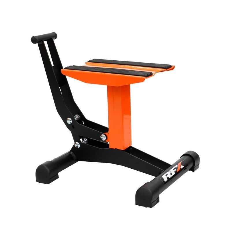 Caballete elevable RFX Pro Xtreme de un solo pilar H - Naranja - motoscamaralweb.com