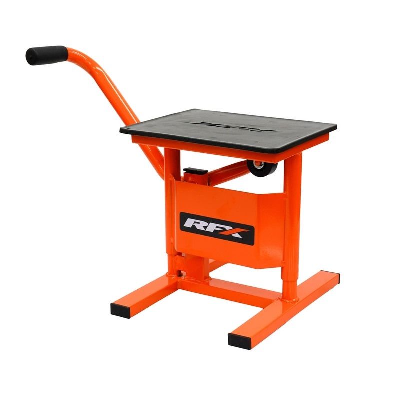 Caballete elevable RFX Pro Series de un solo pilar H - Naranja - motoscamaralweb.com