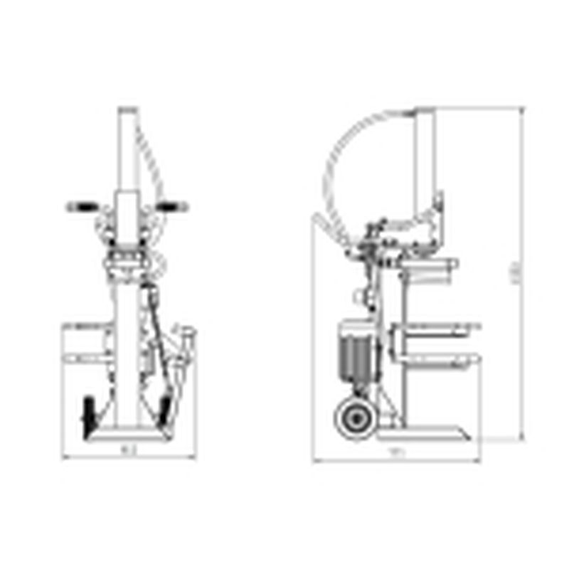 ROMPEDORA DE LEÑA VERTICAL 15 TON - motoscamaralweb.com