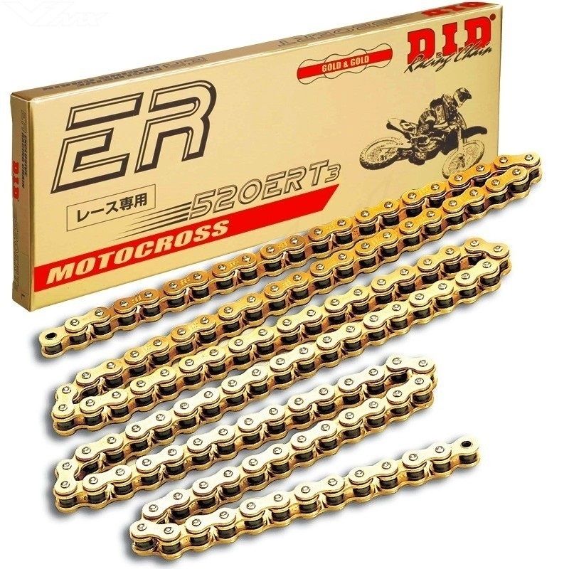 Cadena DID 520ERT3 con 094 eslabones oro - motoscamaralweb.com