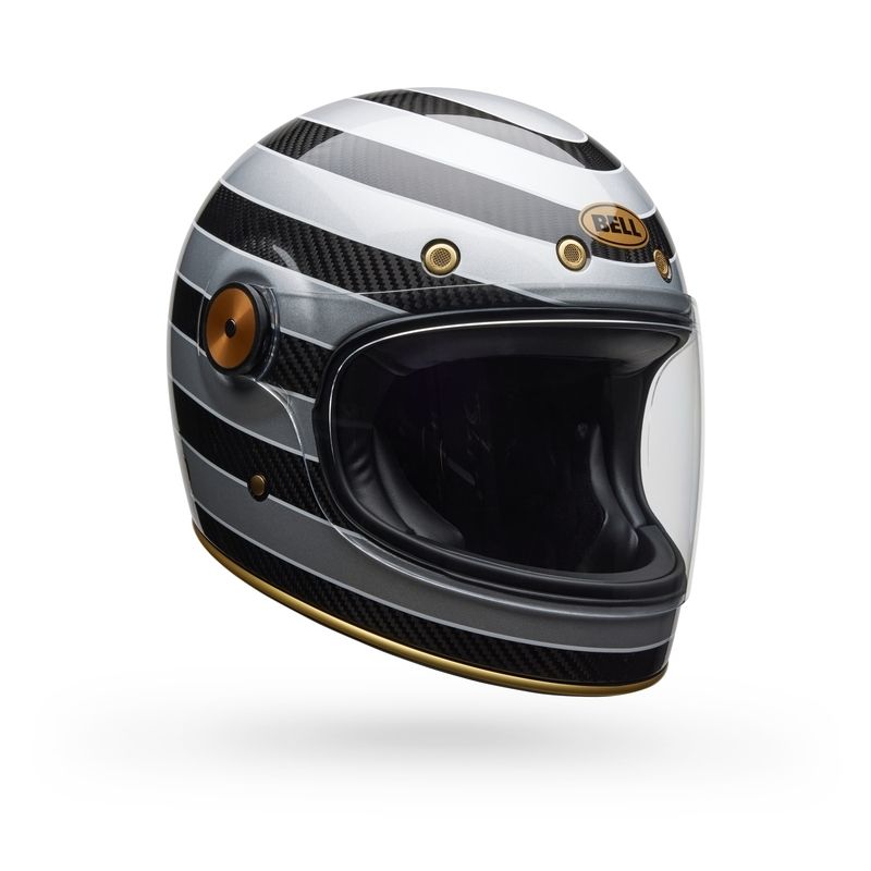 Casco BELL Bullitt GT Carbon - RSD Temple Gloss Black/Silver - motoscamaralweb.com