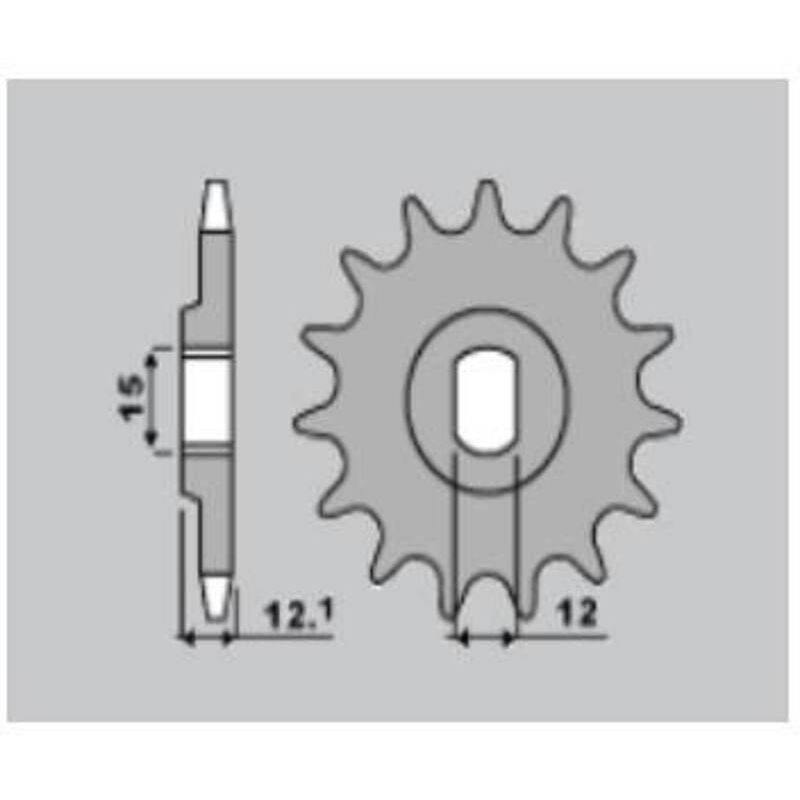 Piñón PBR acero estándar 2105 - 428 - motoscamaralweb.com