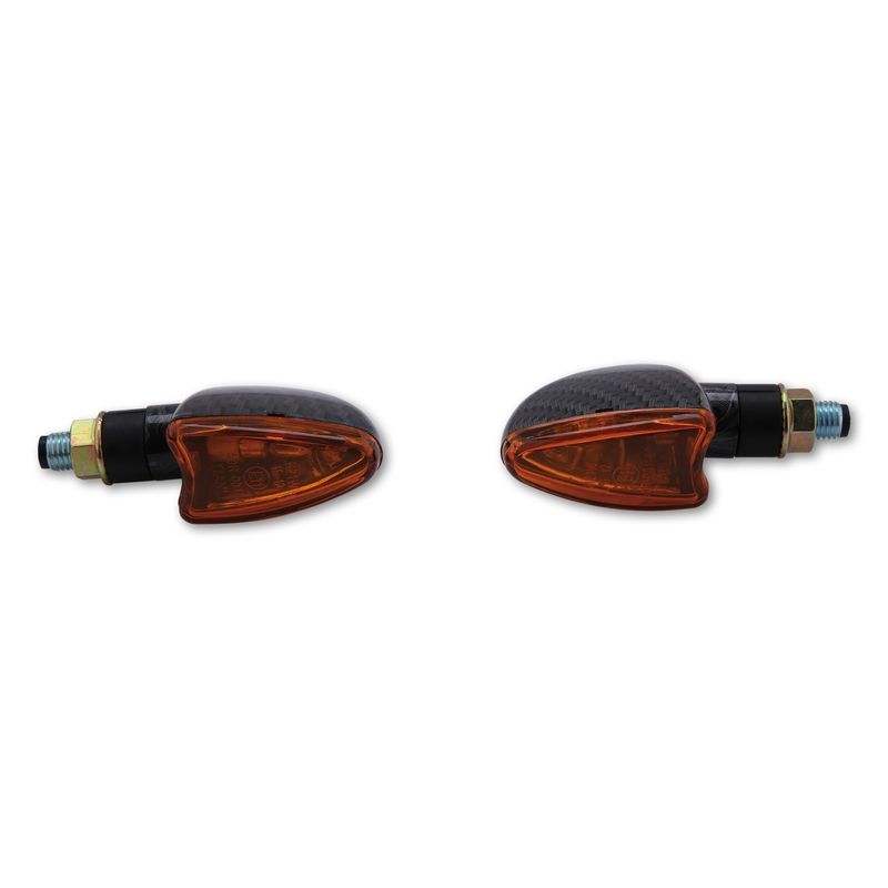 Intermitente HIGHSIDER smart Arrow Mini - cristal naranja - homologado E - Pareja - motoscamaralweb.com