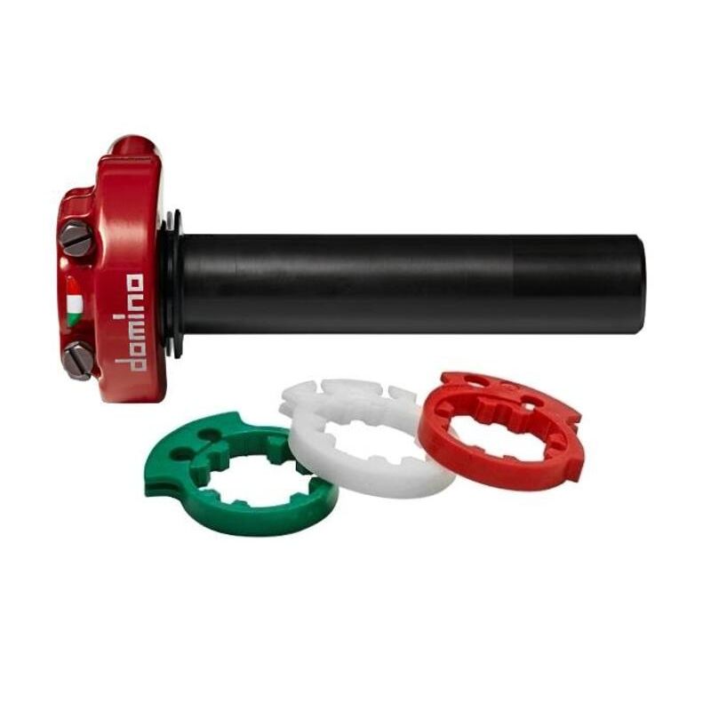 Caña de acelerador corta DOMINO Racing Series XM2 - rojo - motoscamaralweb.com