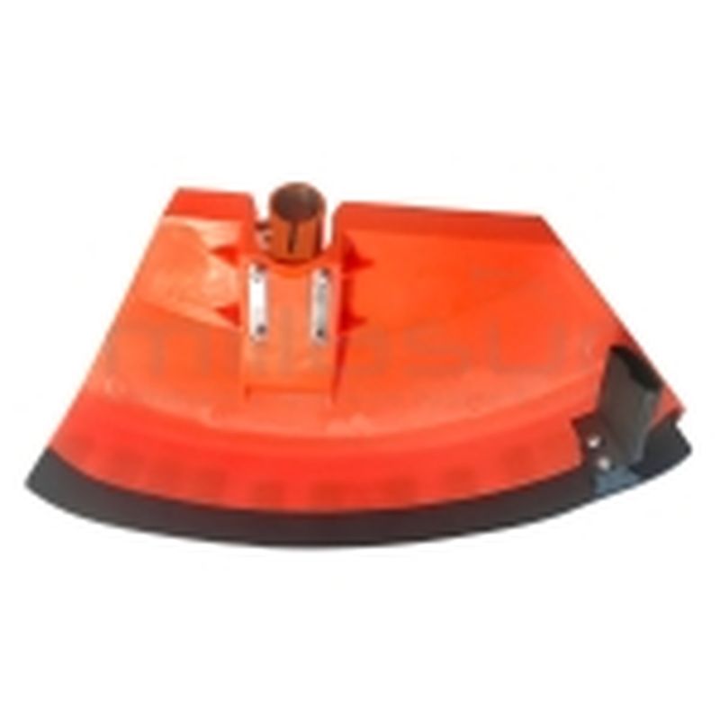 PROTECTOR DISCO 28mm ROJO ( D43C D52C ) CON CUCHILLA DE CORTE - SOPORTE METALICO - motoscamaralweb.com