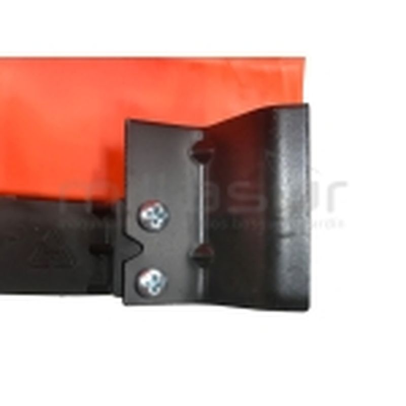 PROTECTOR DISCO 28mm ROJO ( D43C D52C ) CON CUCHILLA DE CORTE - SOPORTE METALICO - motoscamaralweb.com