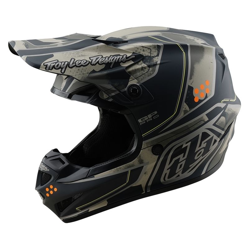 Casco TROY LEE DESIGNS GP Pro Trooper - Negro/Caper - motoscamaralweb.com