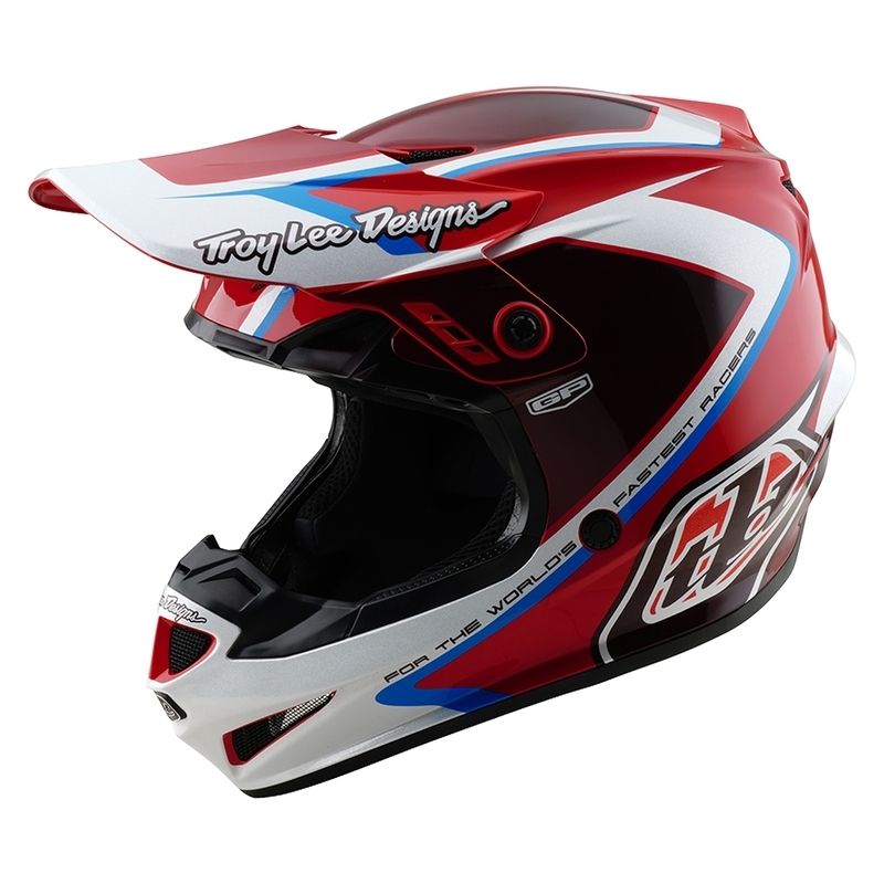 Casco TROY LEE DESIGNS GP - Rojo/Blanco - motoscamaralweb.com