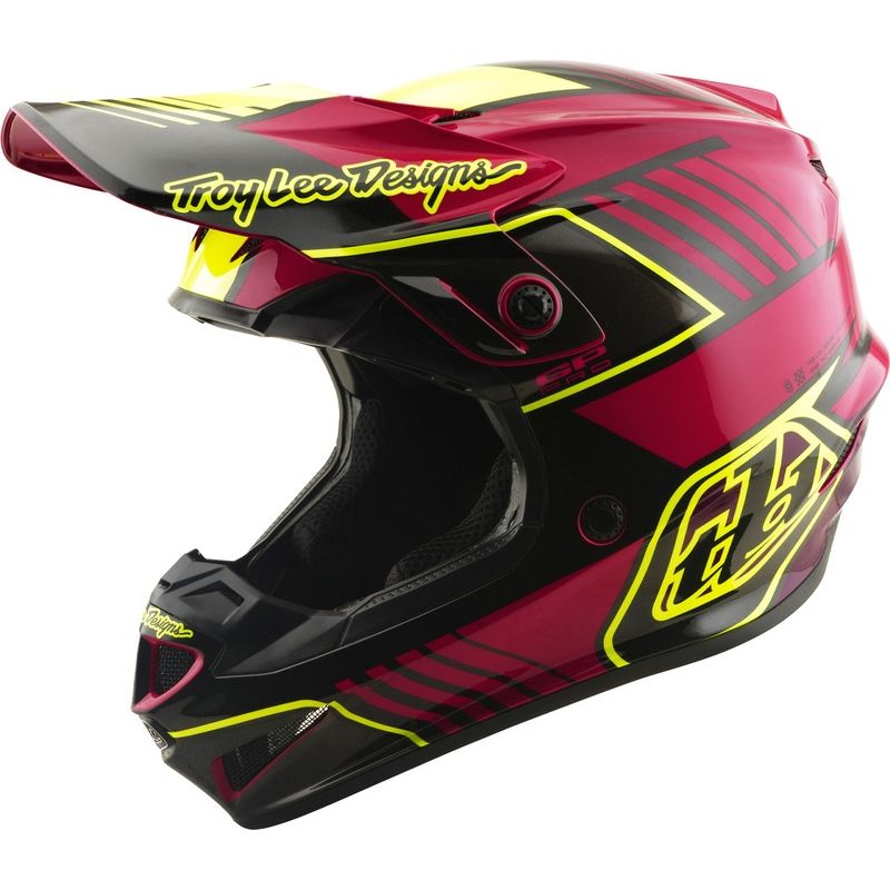 Casco infantil TROY LEE DESIGNS GP Pro Mips - Segment Fuchsia - motoscamaralweb.com