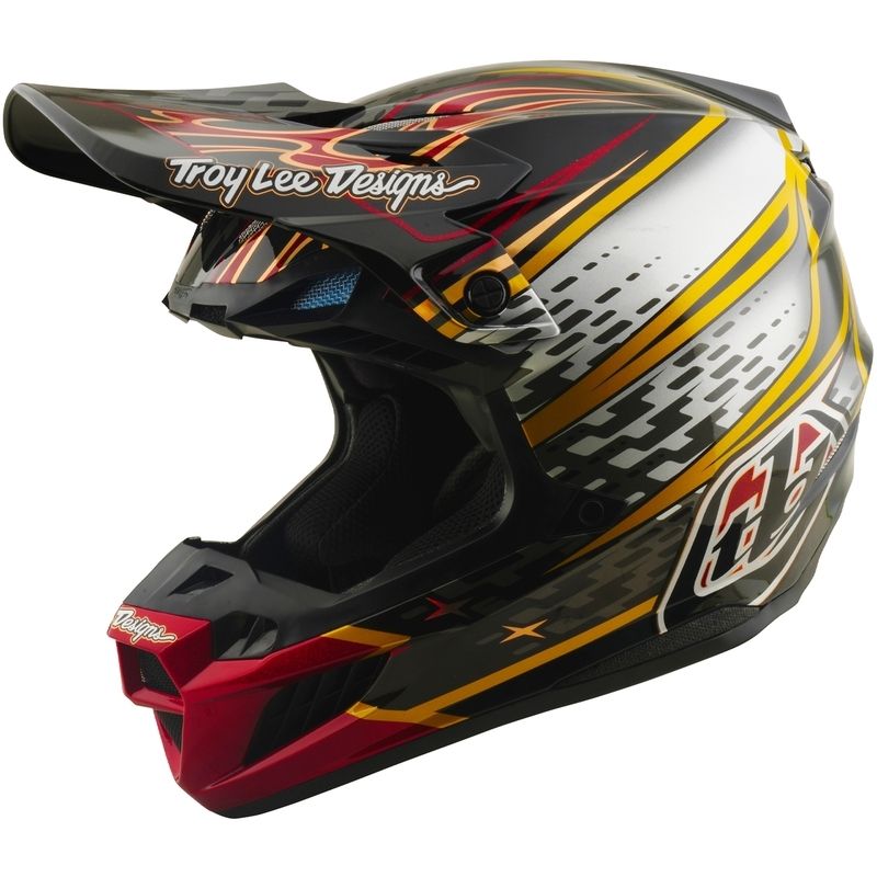 Casco TROY LEE DESIGNS SE5 Composite Mips - Wings negro - motoscamaralweb.com