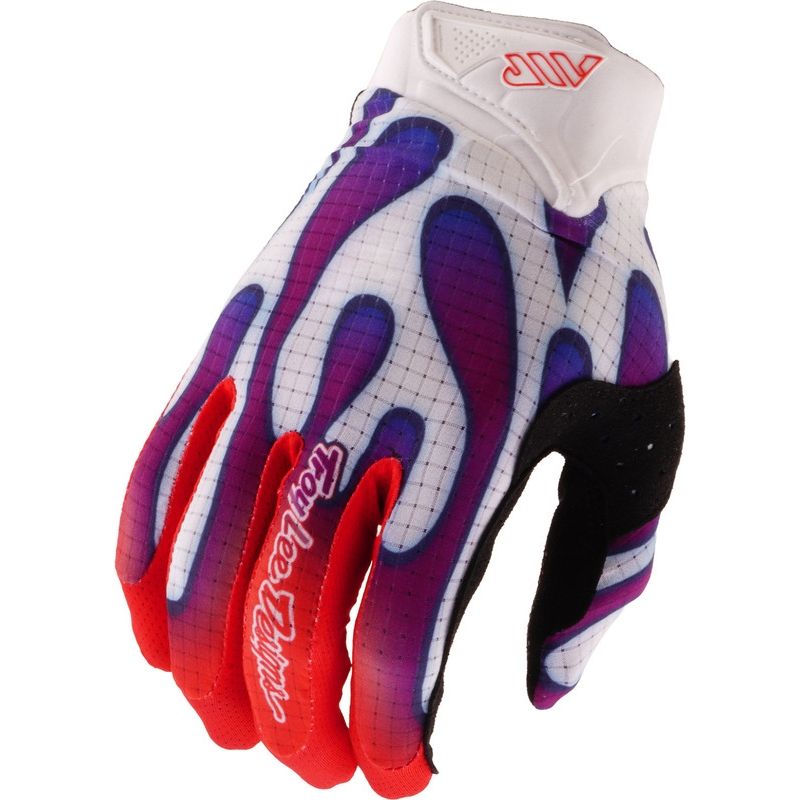 Guantes infantiles TROY LEE DESIGNS Air - Overspray blanco/violet - motoscamaralweb.com