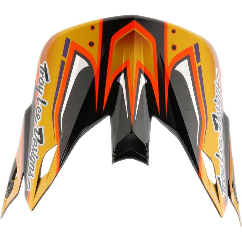 Visera TROY LEE DESIGNS SE5 Carbon - Crest Gold - motoscamaralweb.com