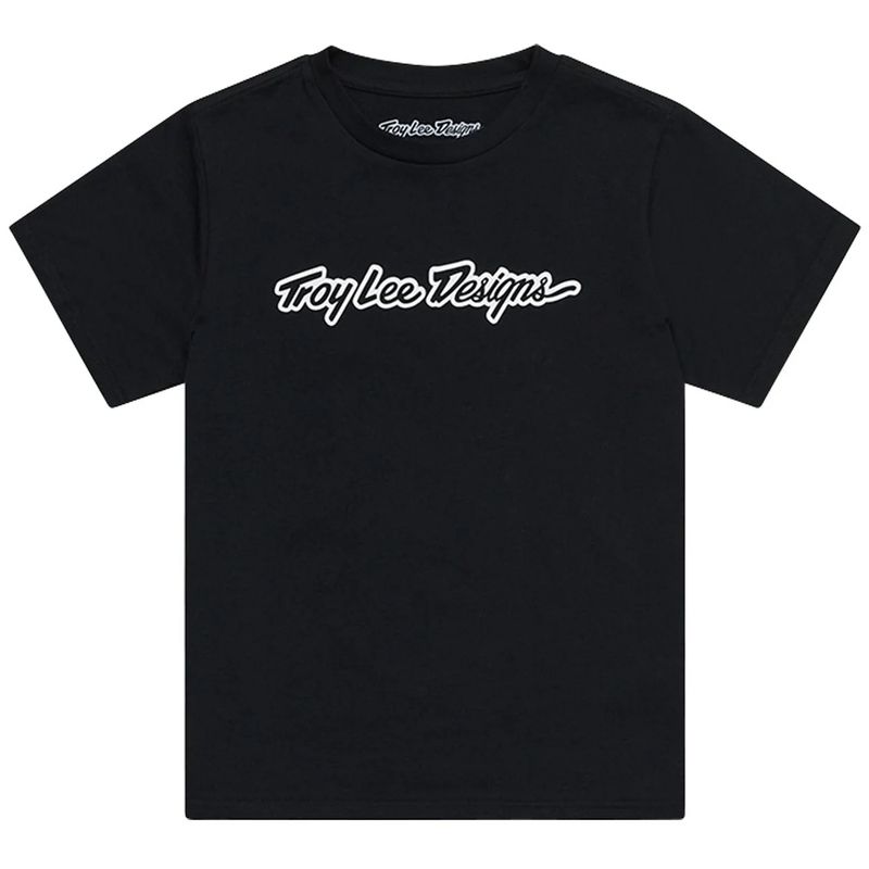 Camiseta infantil TROY LEE DESIGNS Signature - negro - motoscamaralweb.com