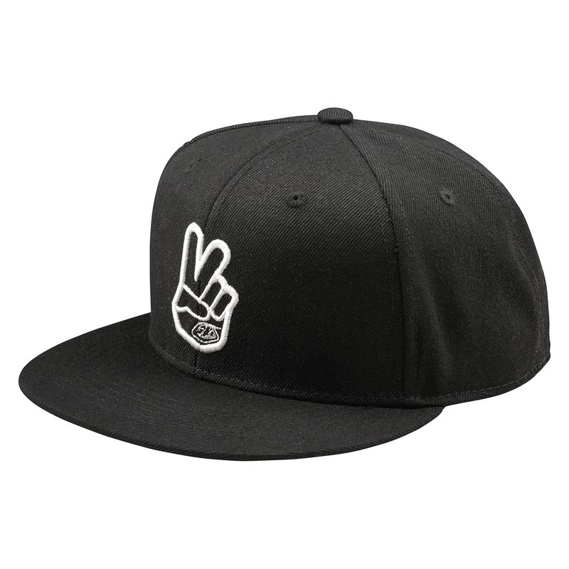 Gorra TROY LEE DESIGNS Flat Bill Snapback Peace - negro - motoscamaralweb.com