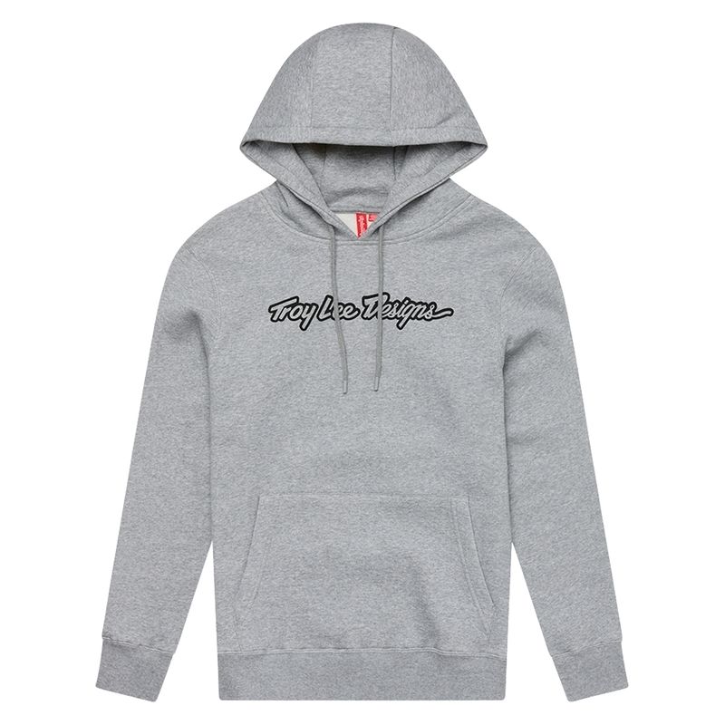 Sudadera con capucha TROY LEE DESIGNS Signature - Gray Heather - motoscamaralweb.com