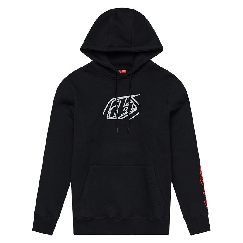 Sudadera con capucha infantil TROY LEE DESIGNS Badge - negro - motoscamaralweb.com