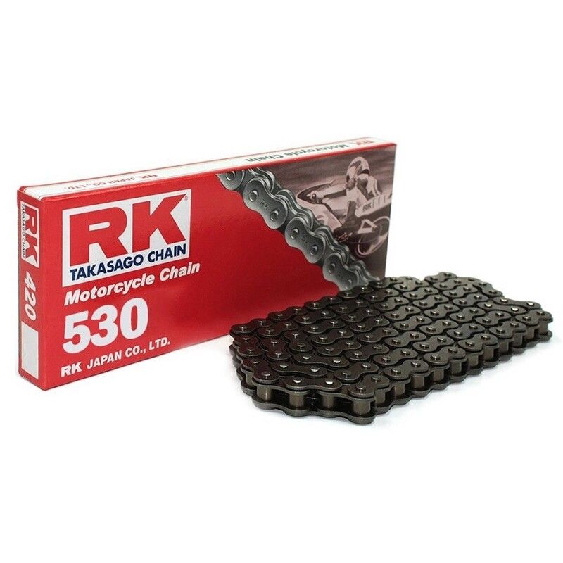 Cadena RK 530M con 114 eslabones negro - motoscamaralweb.com