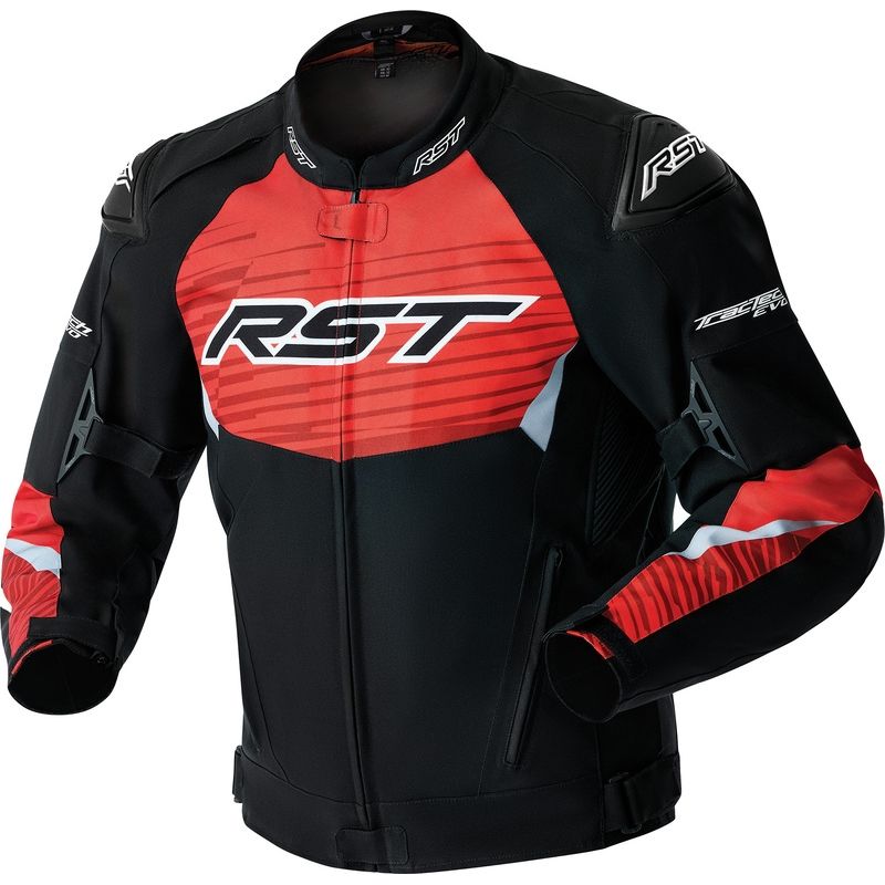 Chaqueta textil RST Tractech D3O - negro/rojo - motoscamaralweb.com