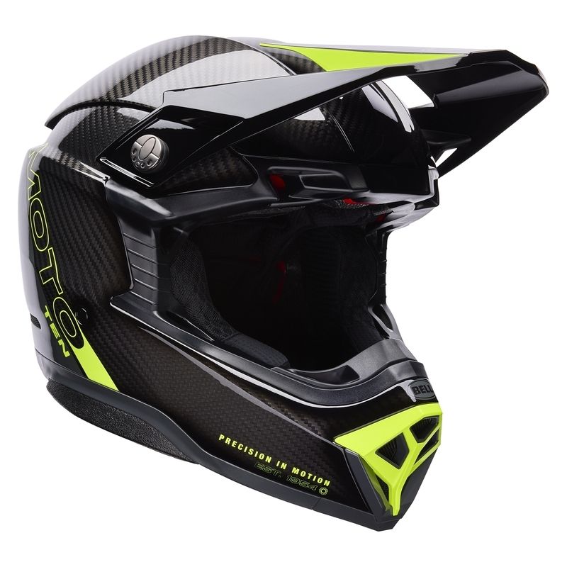Casco BELL Moto-10 Spherical - Strike Yellow/Grey - motoscamaralweb.com