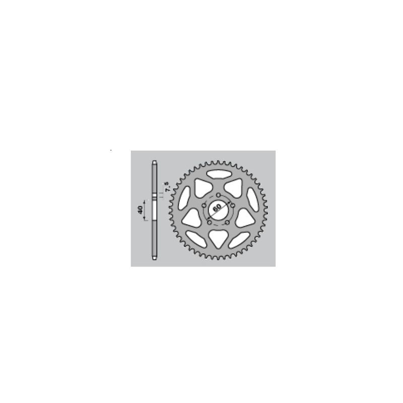 Corona PBR acero C45 estándar 4421 - 428 - motoscamaralweb.com