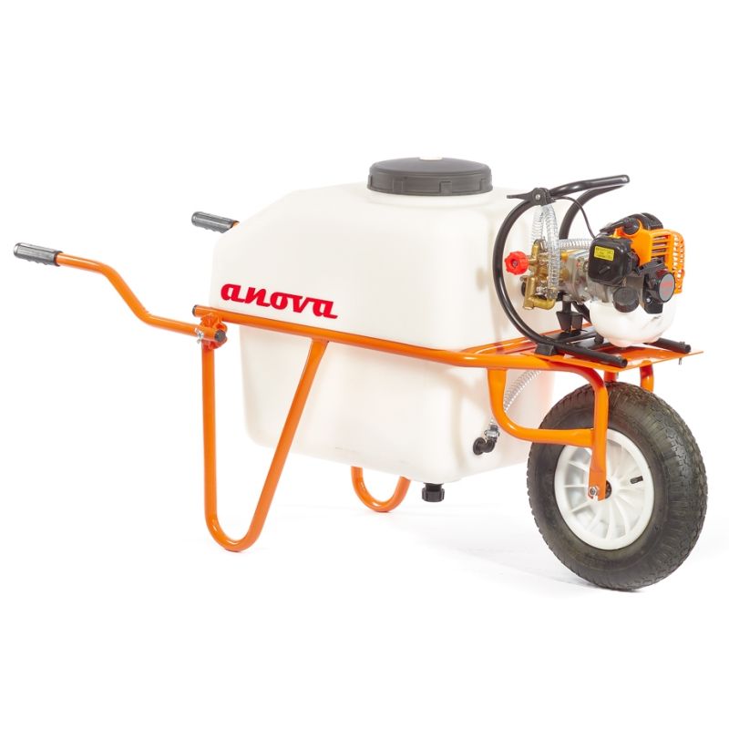 CARRETILLA PULVERIZADOR 100L BOMBA ANOVA 2T 26cc - motoscamaralweb.com