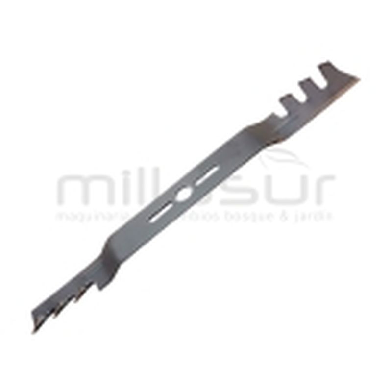 CUCHILLA UNIVERSAL CON ALTURA Y ALETAS TRITURADORAS 559 mm x 25.4 - 9.5x38 REDUC. 10. 12.7. 14. 16. - motoscamaralweb.com
