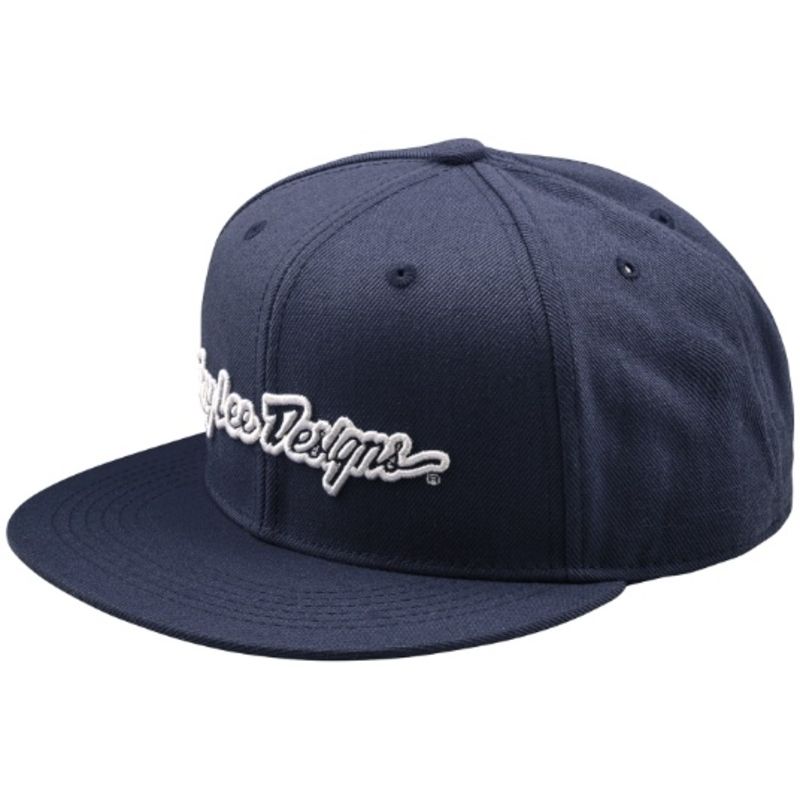 Gorra TROY LEE DESIGNS Flat Bill Snapback Signature - Indigo - motoscamaralweb.com