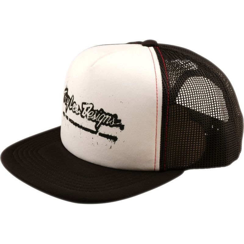Gorra TROY LEE DESIGNS Trucker Snapback - Repeat Black/White - motoscamaralweb.com