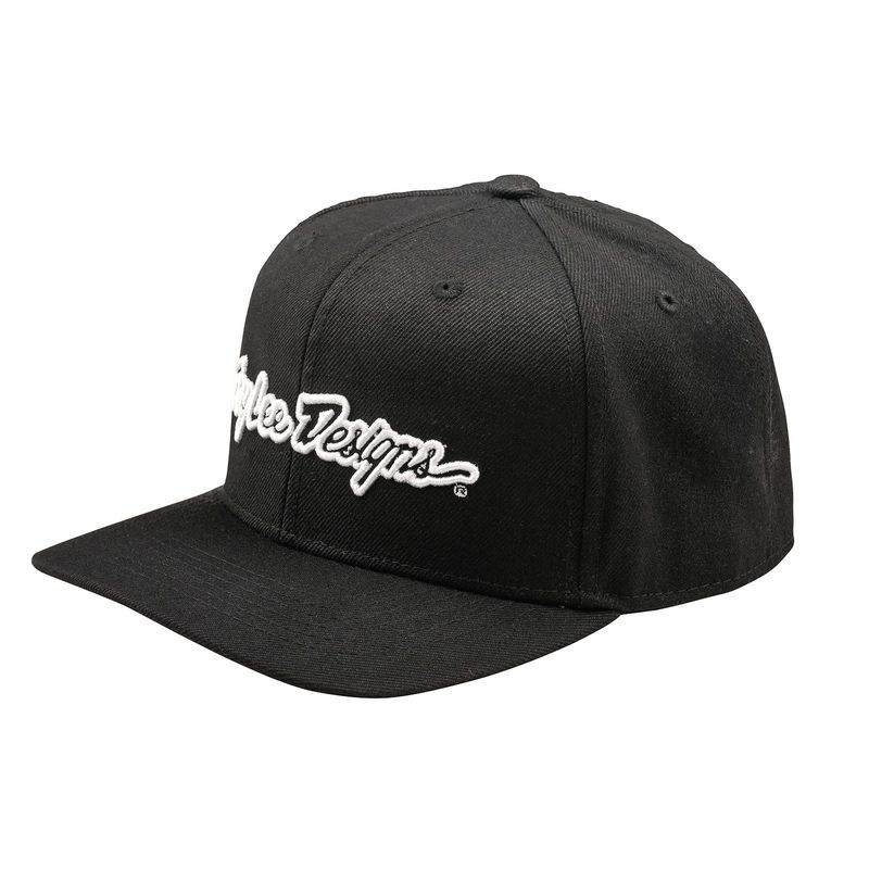 Gorra TROY LEE DESIGNS Curved Snapback Signature - negro - motoscamaralweb.com