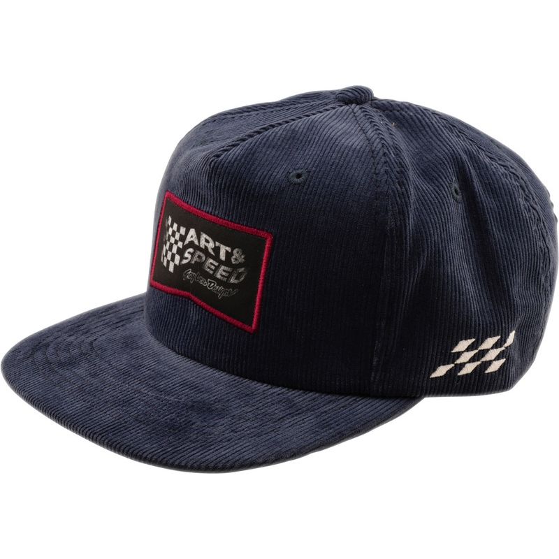 Gorra TROY LEE DESIGNS Unstructured Snapback Winners Circle - Corduroy Indigo - motoscamaralweb.com