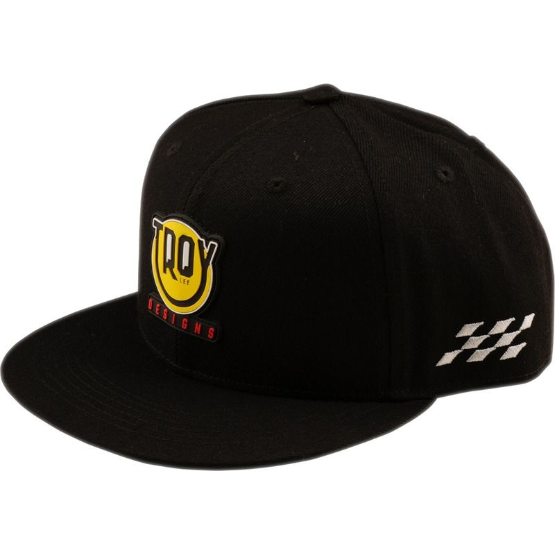 Gorra TROY LEE DESIGNS Flat Bill Snapback Happy Dayz - negro - motoscamaralweb.com