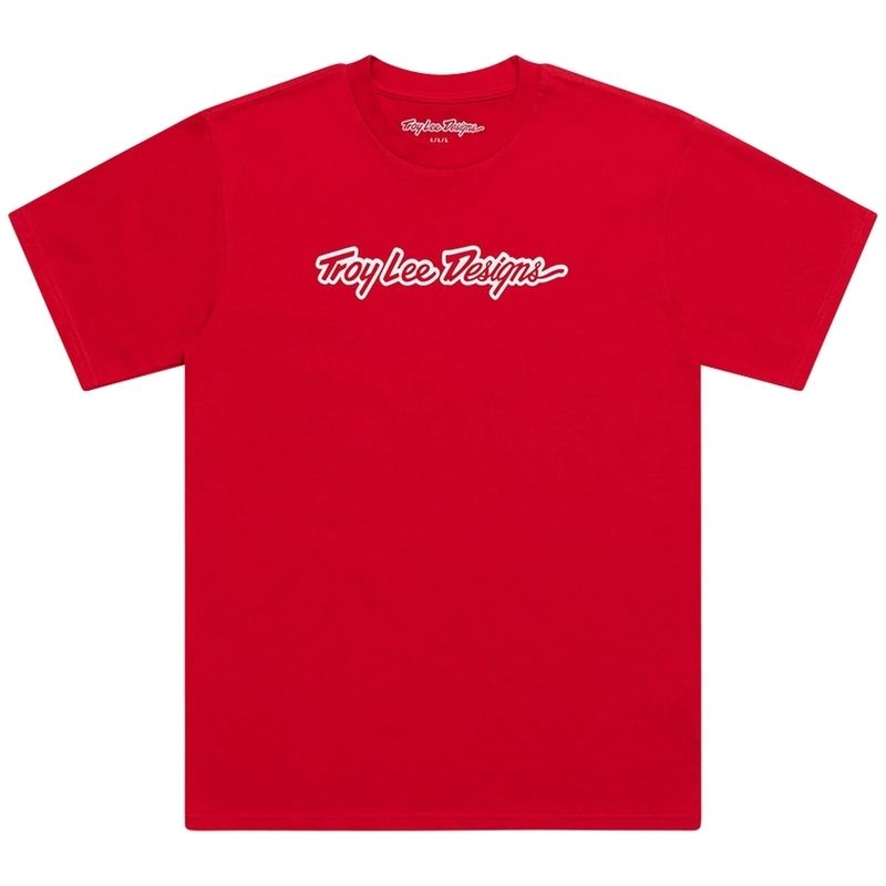 Camiseta TROY LEE DESIGNS Signature - Team Red - motoscamaralweb.com