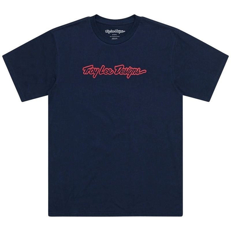 Camiseta TROY LEE DESIGNS Signature - Navy - motoscamaralweb.com