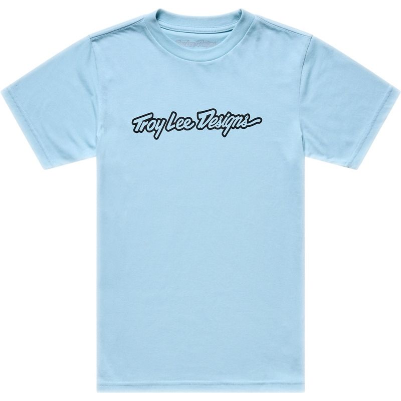 Camiseta infantil TROY LEE DESIGNS Signature - Dawn Blue - motoscamaralweb.com