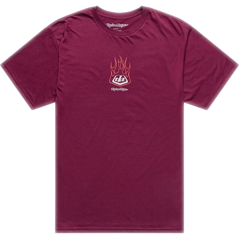Camiseta TROY LEE DESIGNS Flame2 - Sangria - motoscamaralweb.com