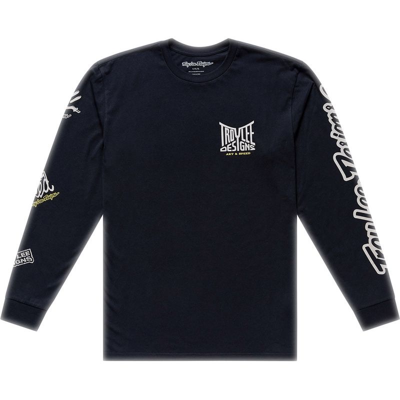 Camiseta TROY LEE DESIGNS Long Sleeve Handlebar - negro - motoscamaralweb.com